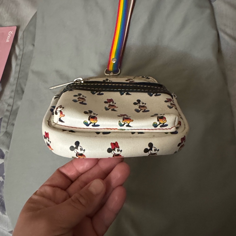 Loungefly Cream Mickey Mouse Key & Card Holder